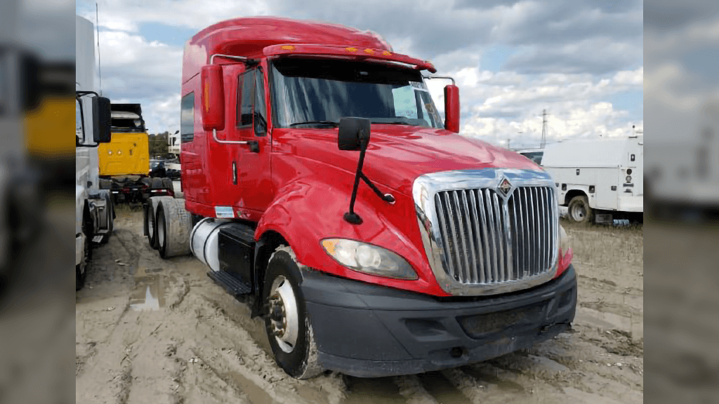 A big red lorry