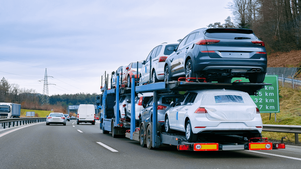 An  independent hauler with some cars