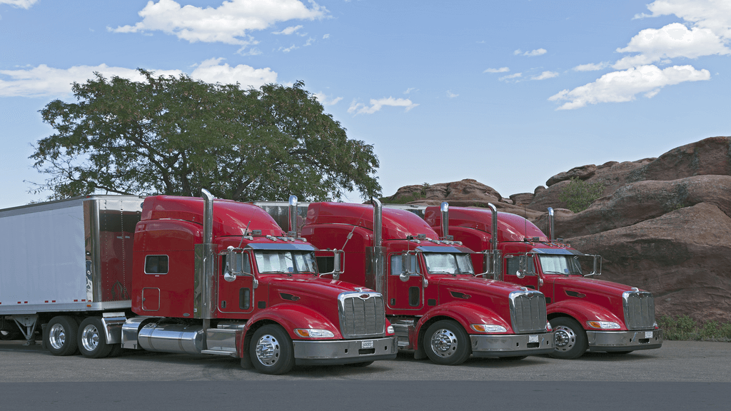 A Few Trucks Parked Together